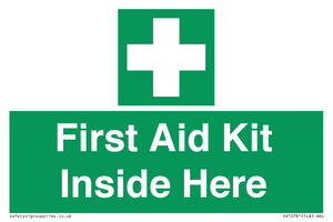 First Aid Kit Inside Here
